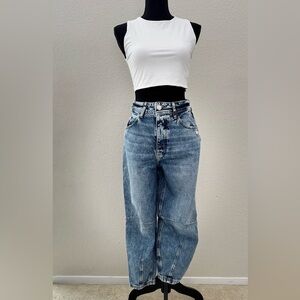 River Island Blue Boyfriend Jeans Relaxed Fit